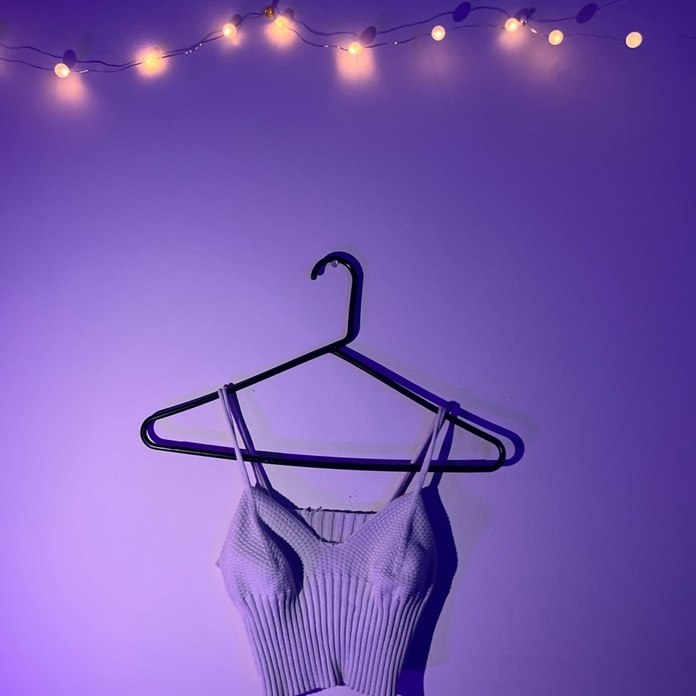 White Ribbed Knit Tank Top from Greece